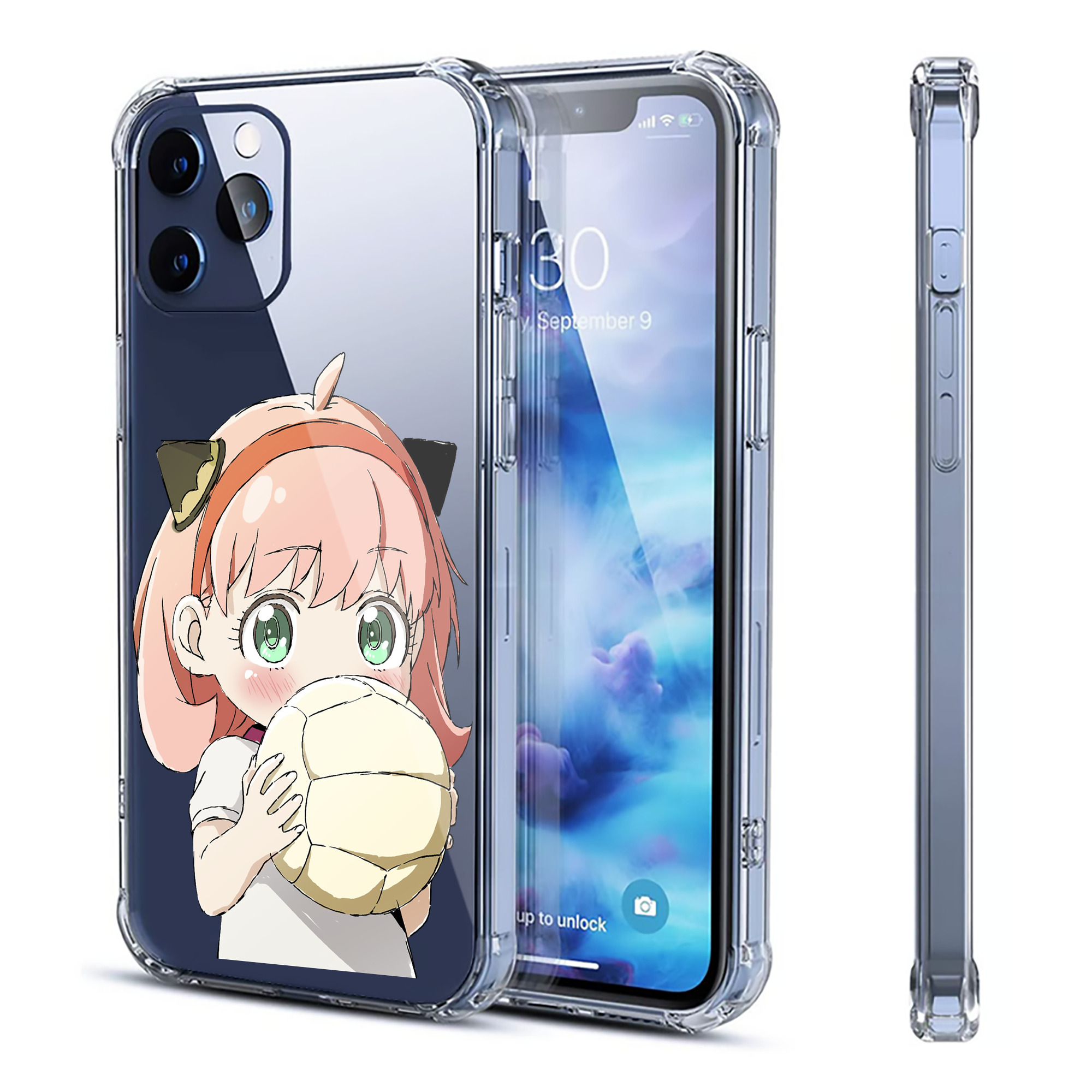 （画像用） SPY×FAMILY间谍家家酒 【iPhone 12シリーズ対応】透明スマホケース（クリアソフトケース）